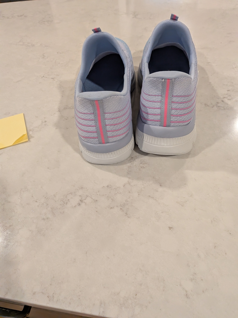 Skechers Unisex Light Blue Slip-On Athletic Sneakers Size 11 New No Box - Picture 3 of 5